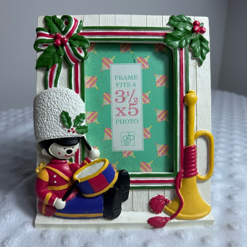 Charming Holiday Toy Soldier Photo Frame